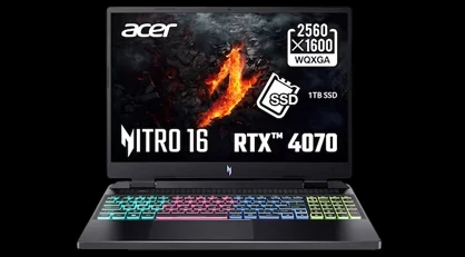 Laptop Gaming Acer Nitro 16 AN16-41, procesor AMD